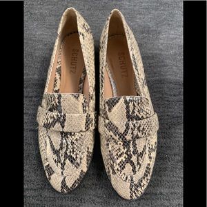 Schutz Snakeskin Loafer Size 7